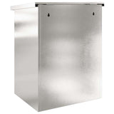 Parcel Drop Box Black 44 x 35 x 59 cm Stainless steel