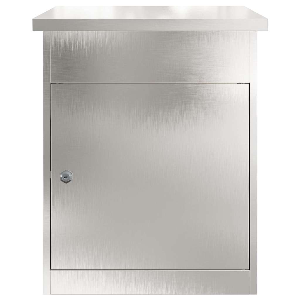 Parcel Drop Box Black 44 x 35 x 59 cm Stainless steel