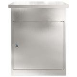 Parcel Drop Box Black 44 x 35 x 59 cm Stainless steel