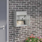 Parcel Drop Box Black 44 x 35 x 59 cm Galvanised steel