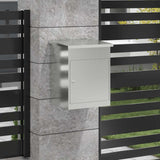 Parcel Drop Box Black 44 x 35 x 59 cm Galvanised steel