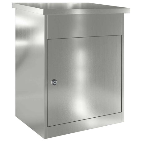 Parcel Drop Box Black 44 x 35 x 59 cm Galvanised steel