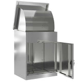 Parcel Drop Box Black 44 x 35 x 59 cm Galvanised steel