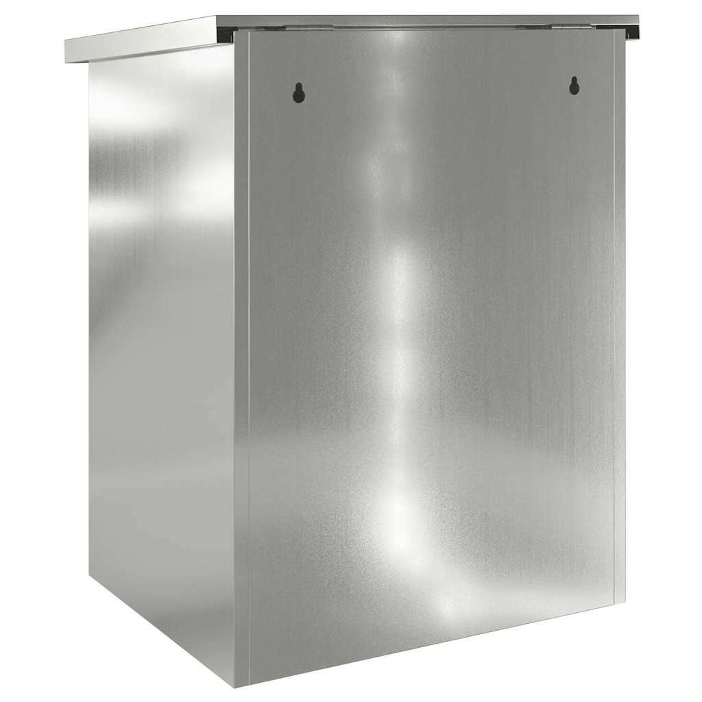 Parcel Drop Box Black 44 x 35 x 59 cm Galvanised steel
