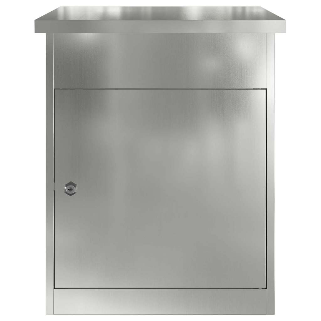 Parcel Drop Box Black 44 x 35 x 59 cm Galvanised steel