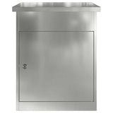 Parcel Drop Box Black 44 x 35 x 59 cm Galvanised steel