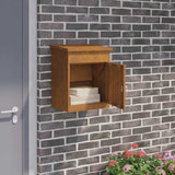 Parcel Drop Box Rusty 44 x 35 x 59 cm Weathering steel
