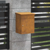 Parcel Drop Box Rusty 44 x 35 x 59 cm Weathering steel