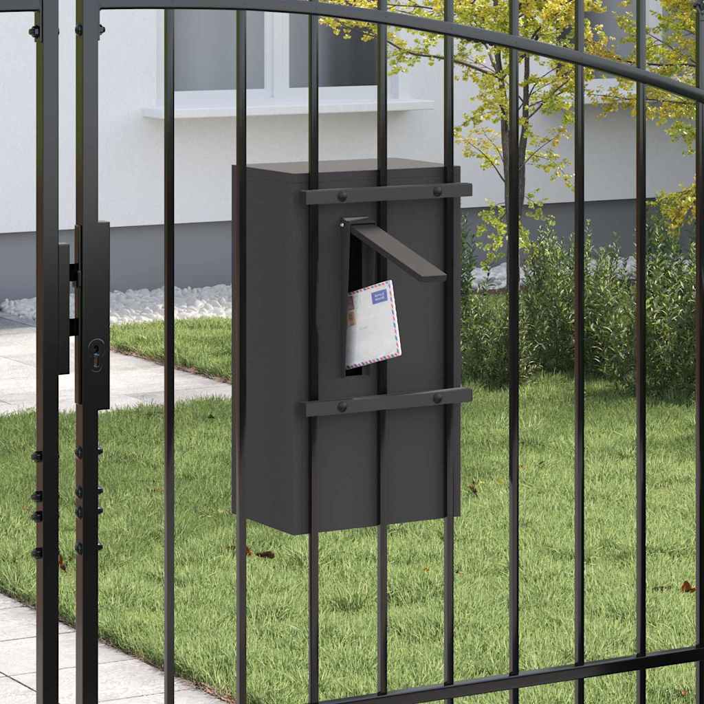 Mailbox Black 30 x 23 x 55 cm Steel