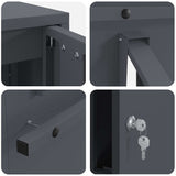 Mailbox Anthracite 30 x 23 x 55 cm Steel