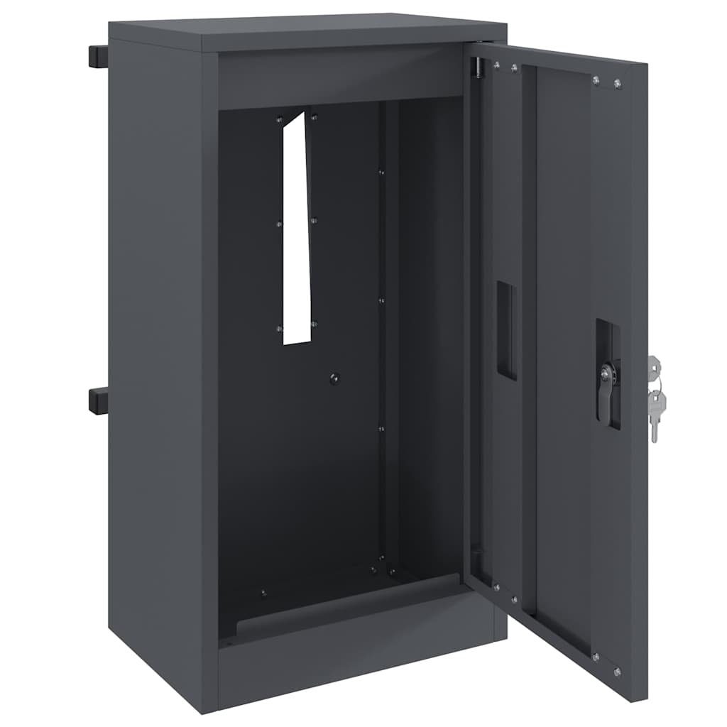 Mailbox Anthracite 30 x 23 x 55 cm Steel