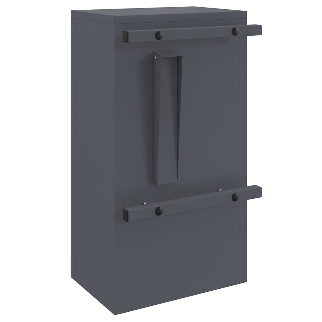 Mailbox Anthracite 30 x 23 x 55 cm Steel