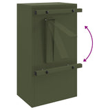 Mailbox Olive green 30 x 23 x 55 cm Steel