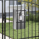 Mailbox Black 30 x 23 x 55 cm Stainless steel