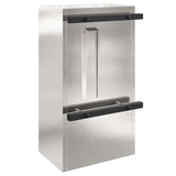 Mailbox Black 30 x 23 x 55 cm Stainless steel