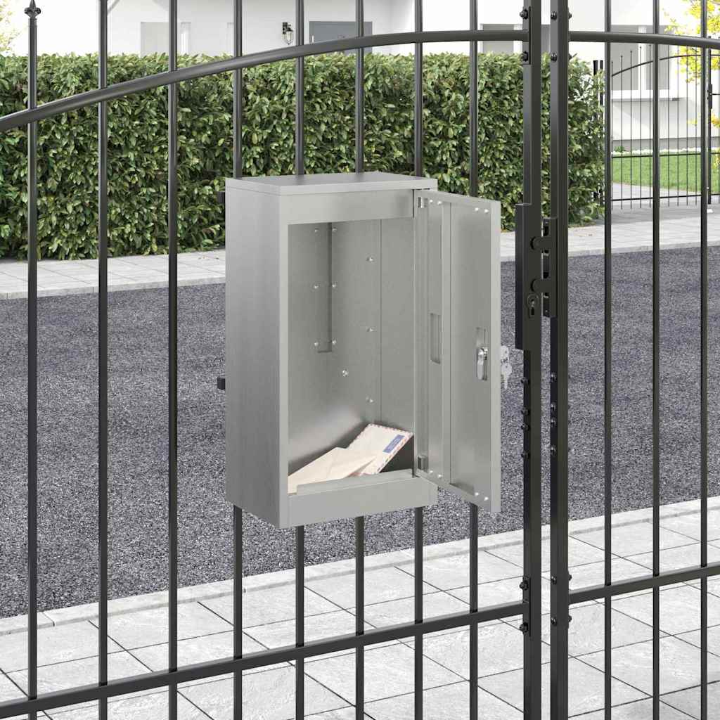 Mailbox Black 30 x 23 x 55 cm Galvanised steel