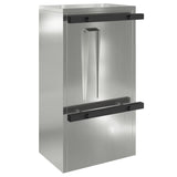 Mailbox Black 30 x 23 x 55 cm Galvanised steel