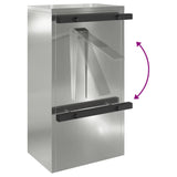 Mailbox Black 30 x 23 x 55 cm Galvanised steel