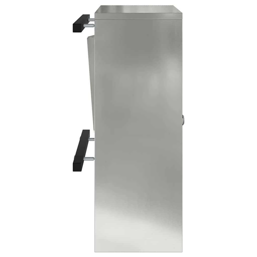 Mailbox Black 30 x 23 x 55 cm Galvanised steel