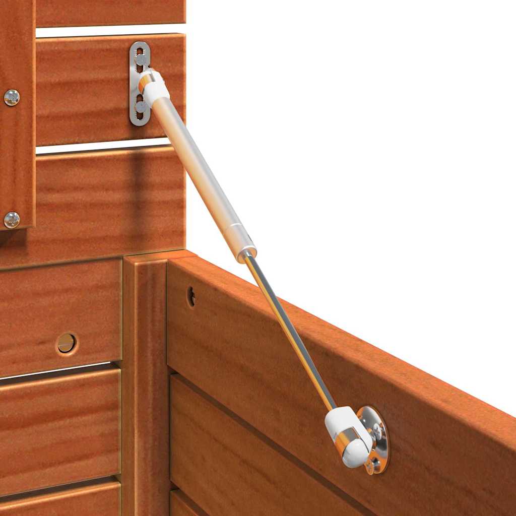 Garden Storage Box with Storage Wax brown 101 x 50.5 x 46.5 cm