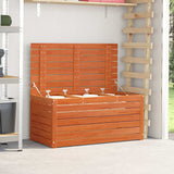 Garden Storage Box with Storage Wax brown 101 x 50.5 x 46.5 cm