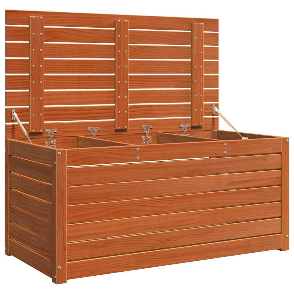 Garden Storage Box with Storage Wax brown 101 x 50.5 x 46.5 cm