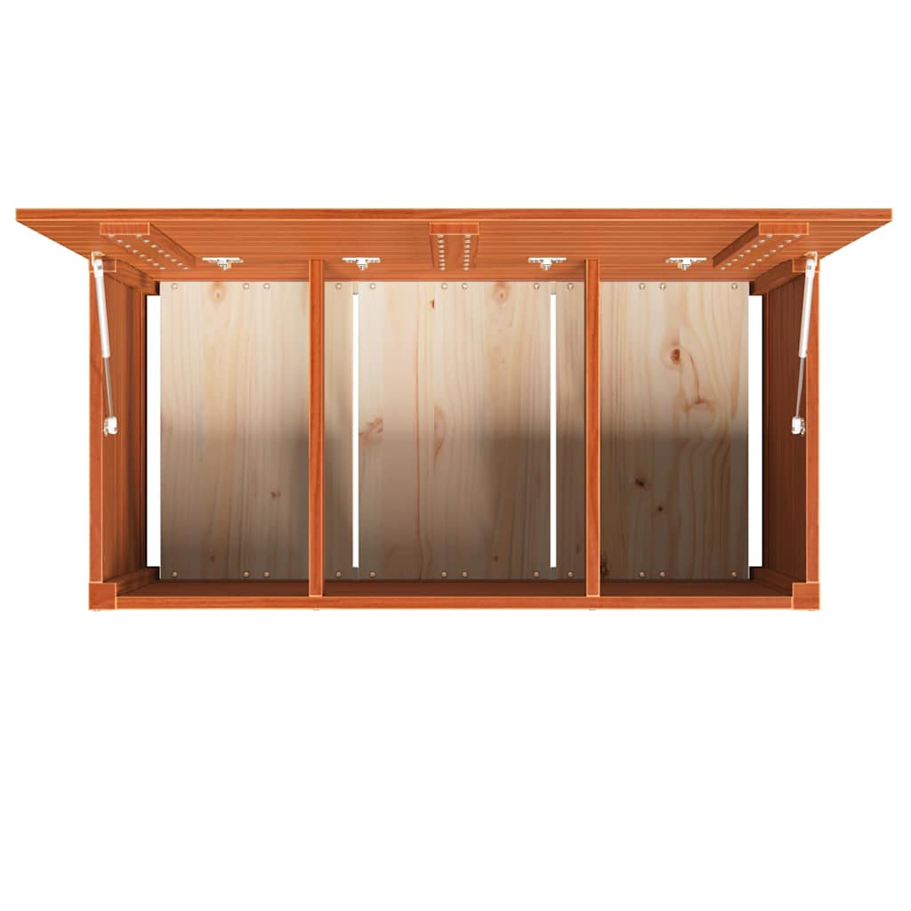 Garden Storage Box with Storage Wax brown 101 x 50.5 x 46.5 cm