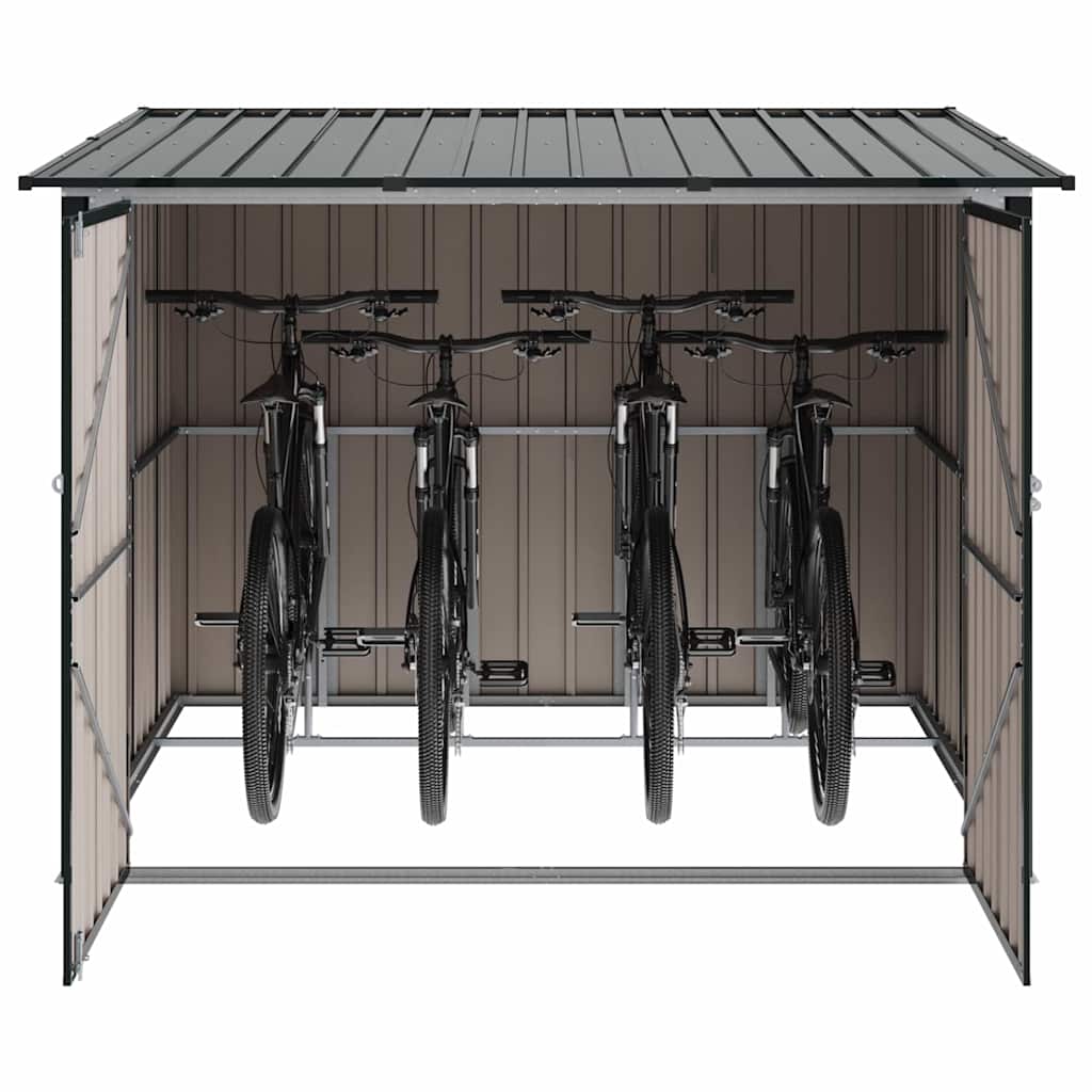 Bike Shed 3 pcs Anthracite 215 x 206 x 157 cm Metal
