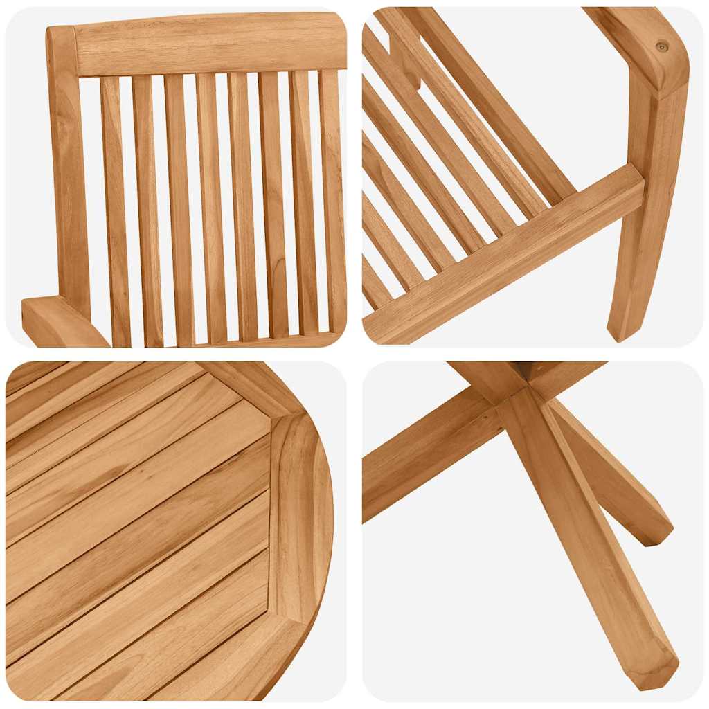 Garden Dining Set 3 pcs Brown Solid Acacia wood