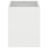 Garden Planter White 32 x 32 x 40 cm Cold-rolled steel
