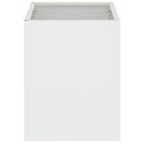 Garden Planter White 32 x 32 x 40 cm Cold-rolled steel