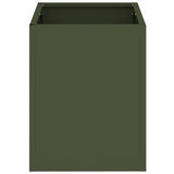 Garden Planter Olive green 32 x 32 x 40 cm Cold-rolled steel