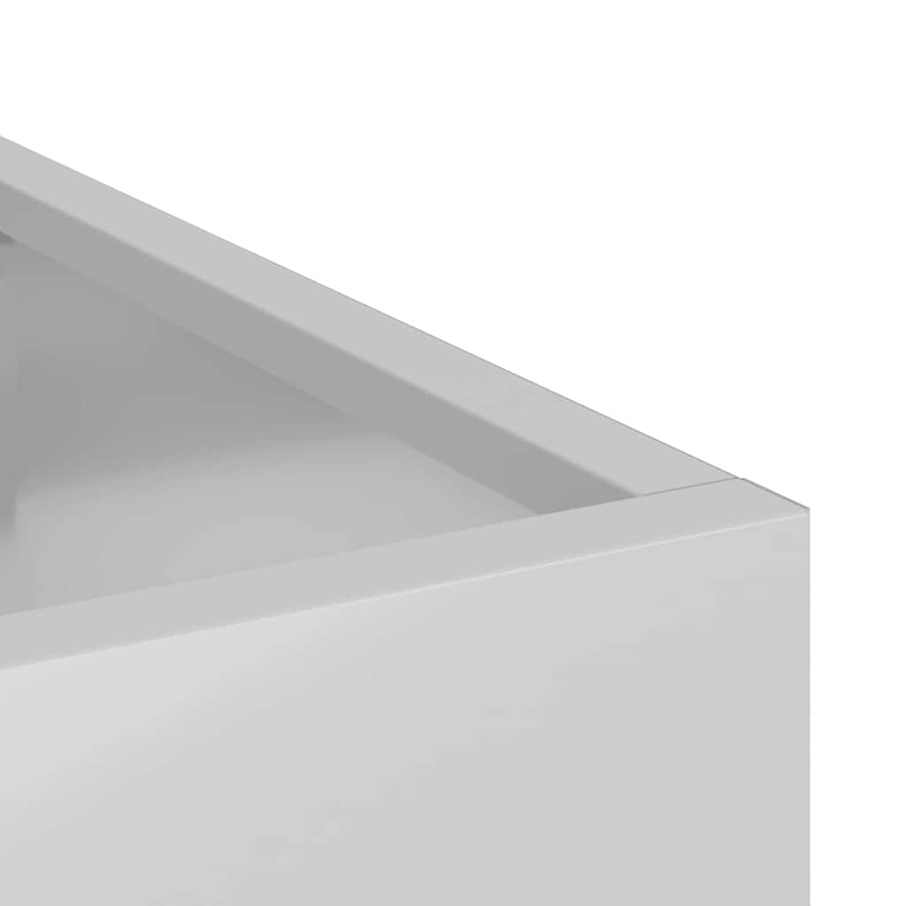 Garden Planter Silver Galvanised steel