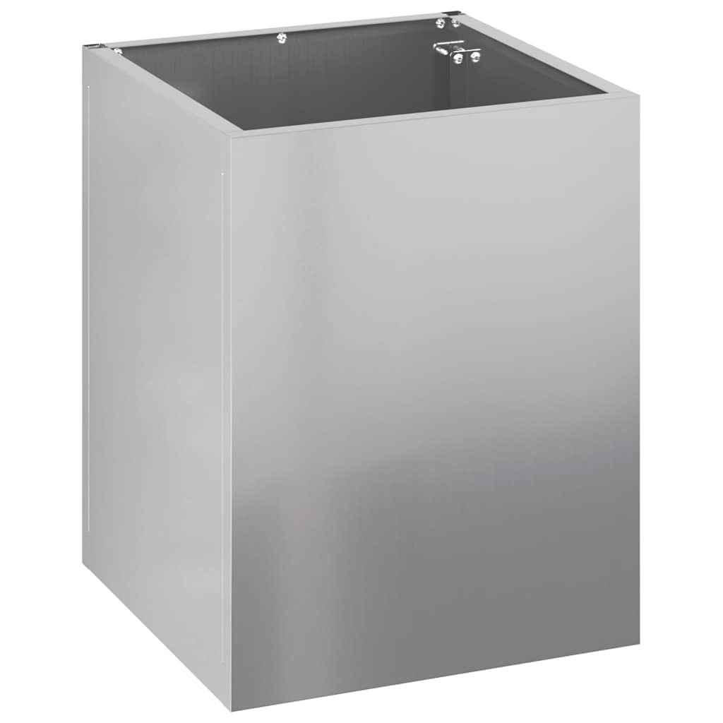 Garden Planter Silver Galvanised steel