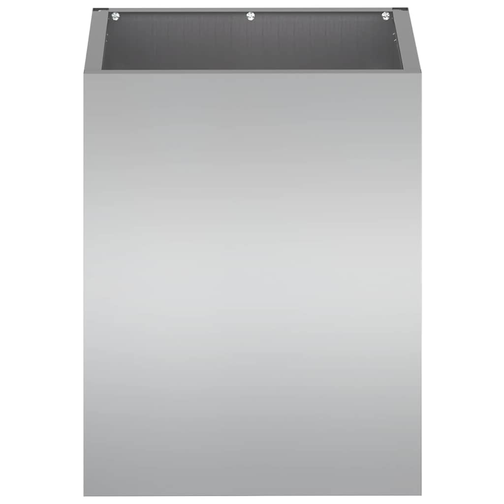 Garden Planter Silver Galvanised steel