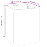 Garden Planter Silver Galvanised steel