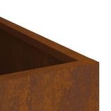 Garden Planter Brown 32 x 32 x 40 cm Weathered steel