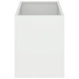 Garden Planter White 50 x 32 x 40 cm Cold-rolled steel