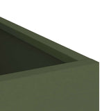 Garden Planter Olive green 50 x 32 x 40 cm Cold-rolled steel