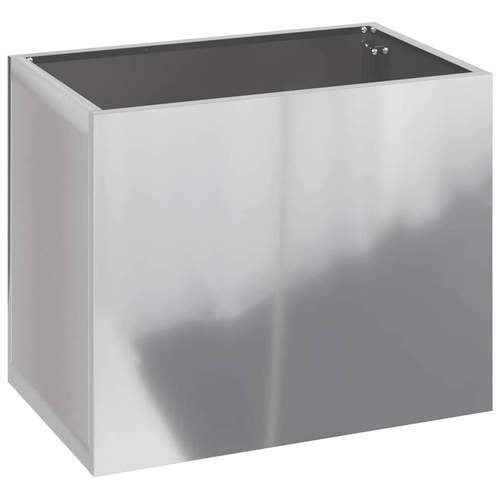 Garden Planter Silver 50 x 32 x 40 cm Galvanised steel