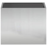 Garden Planter Silver 50 x 32 x 40 cm Galvanised steel