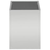 Garden Planter Silver 50 x 32 x 40 cm Galvanised steel