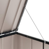 Garden Storage Box Black 101 x 56.5 x 50 cm Steel