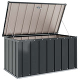 Garden Storage Box Black 101 x 56.5 x 50 cm Steel