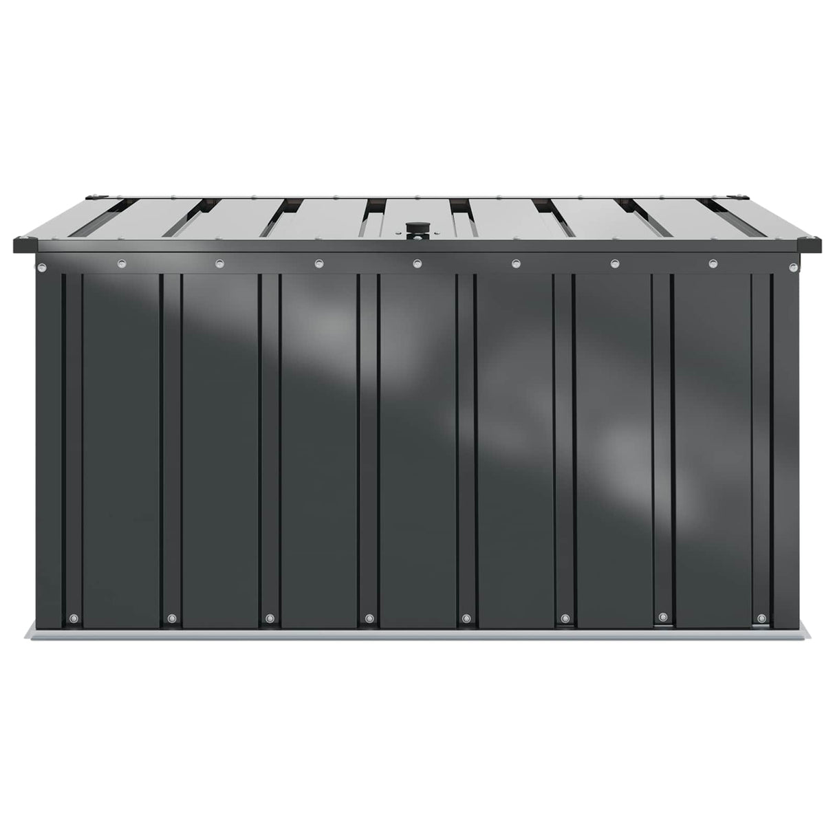 Garden Storage Box Black 101 x 56.5 x 50 cm Steel