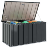 Garden Storage Box Black 101 x 56.5 x 50 cm Steel