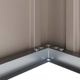 Garden Storage Box Black 101 x 82 x 50 cm Steel