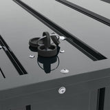 Garden Storage Box Black 101 x 82 x 50 cm Steel