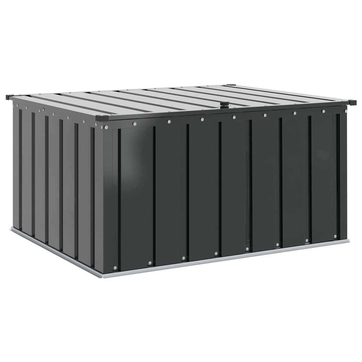 Garden Storage Box Black 101 x 82 x 50 cm Steel