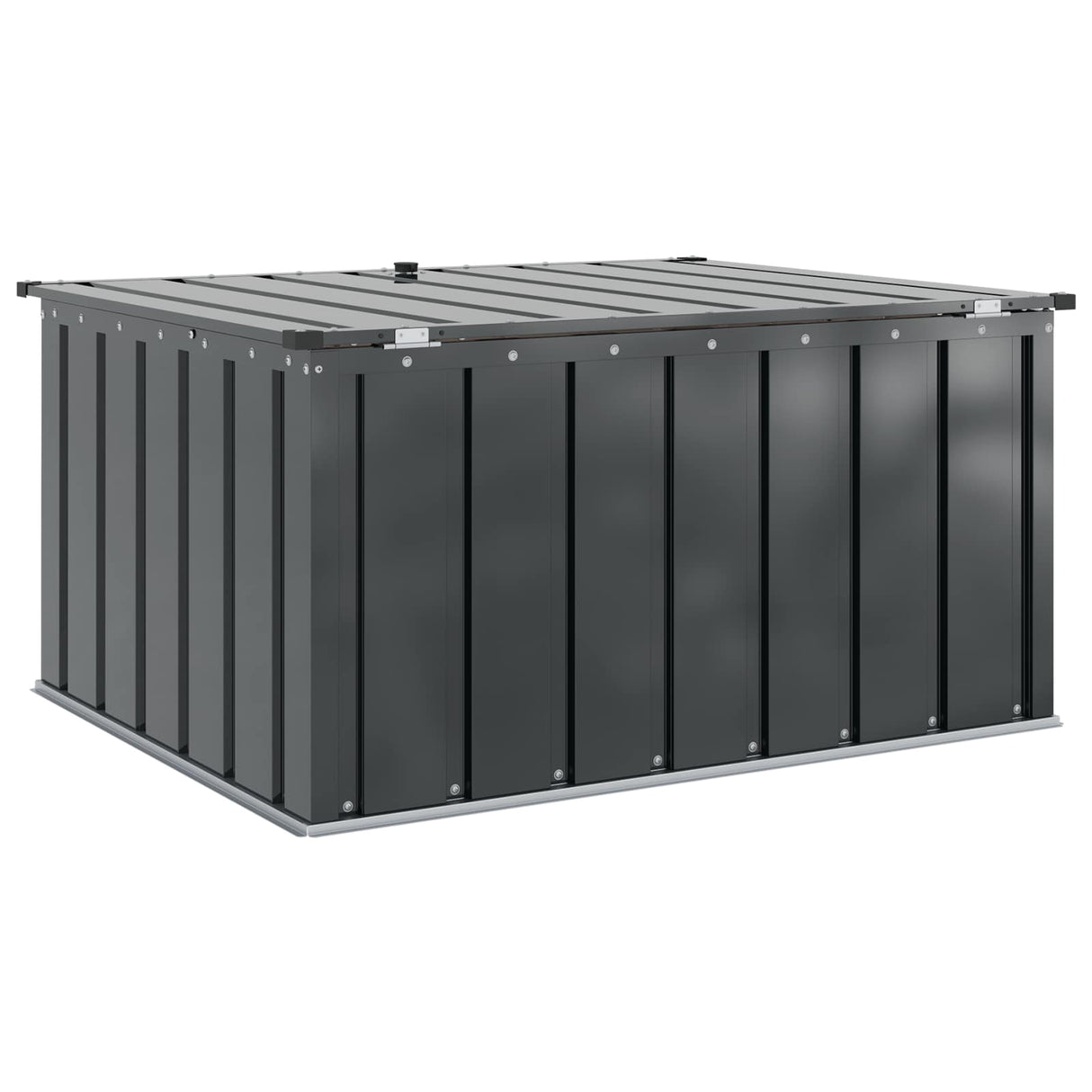 Garden Storage Box Black 101 x 82 x 50 cm Steel
